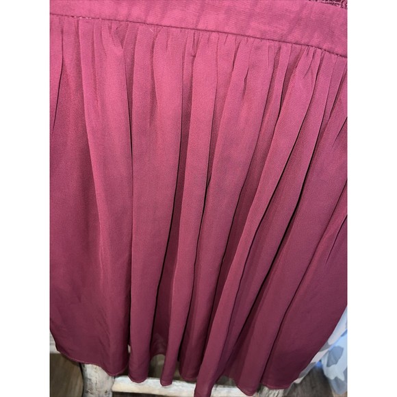 Lulus Angel in Disguise Burgundy Lace Lined Skater Dress Holiday New Year L NEW - Picture 8 of 11